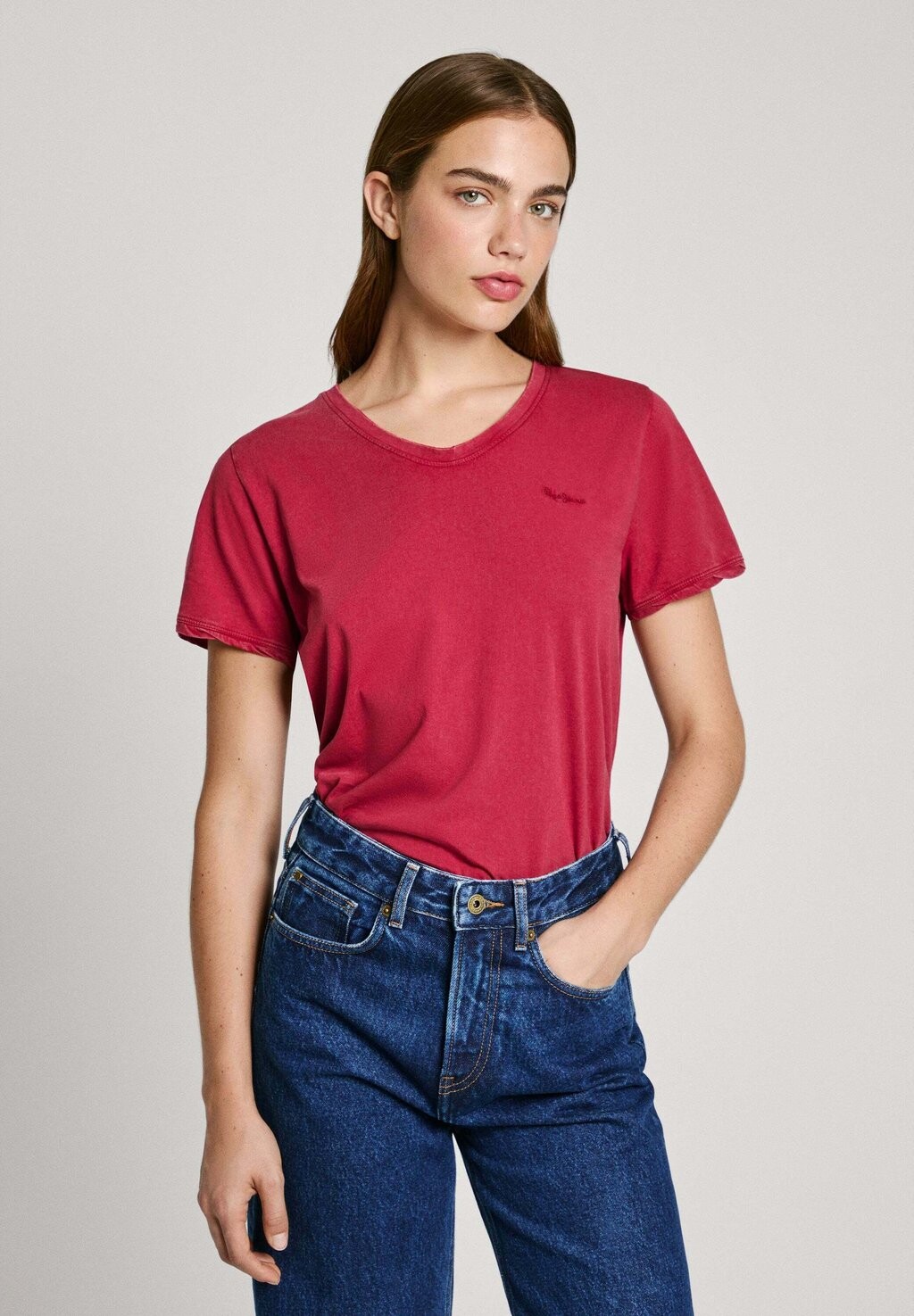 

Базовая футболка FABIANA Pepe Jeans, темно-красный