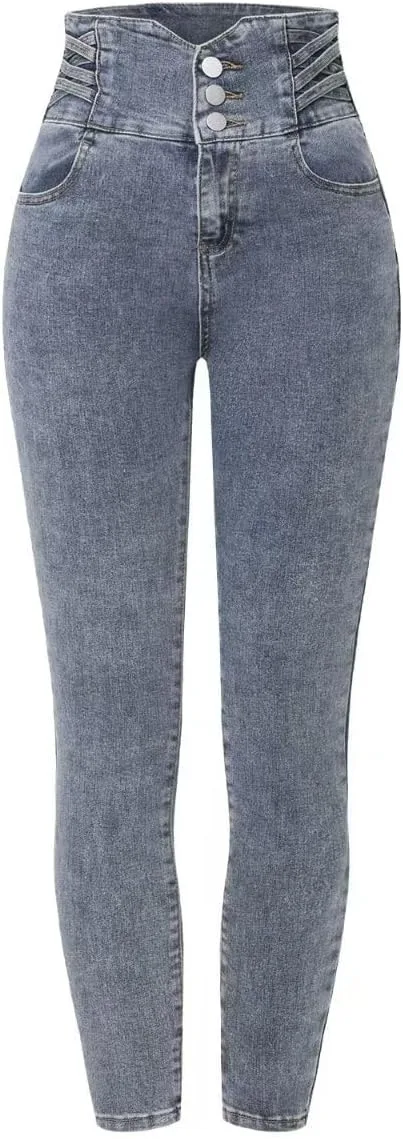 

Женские джинсы скинни с высокой талией Stretch Denim