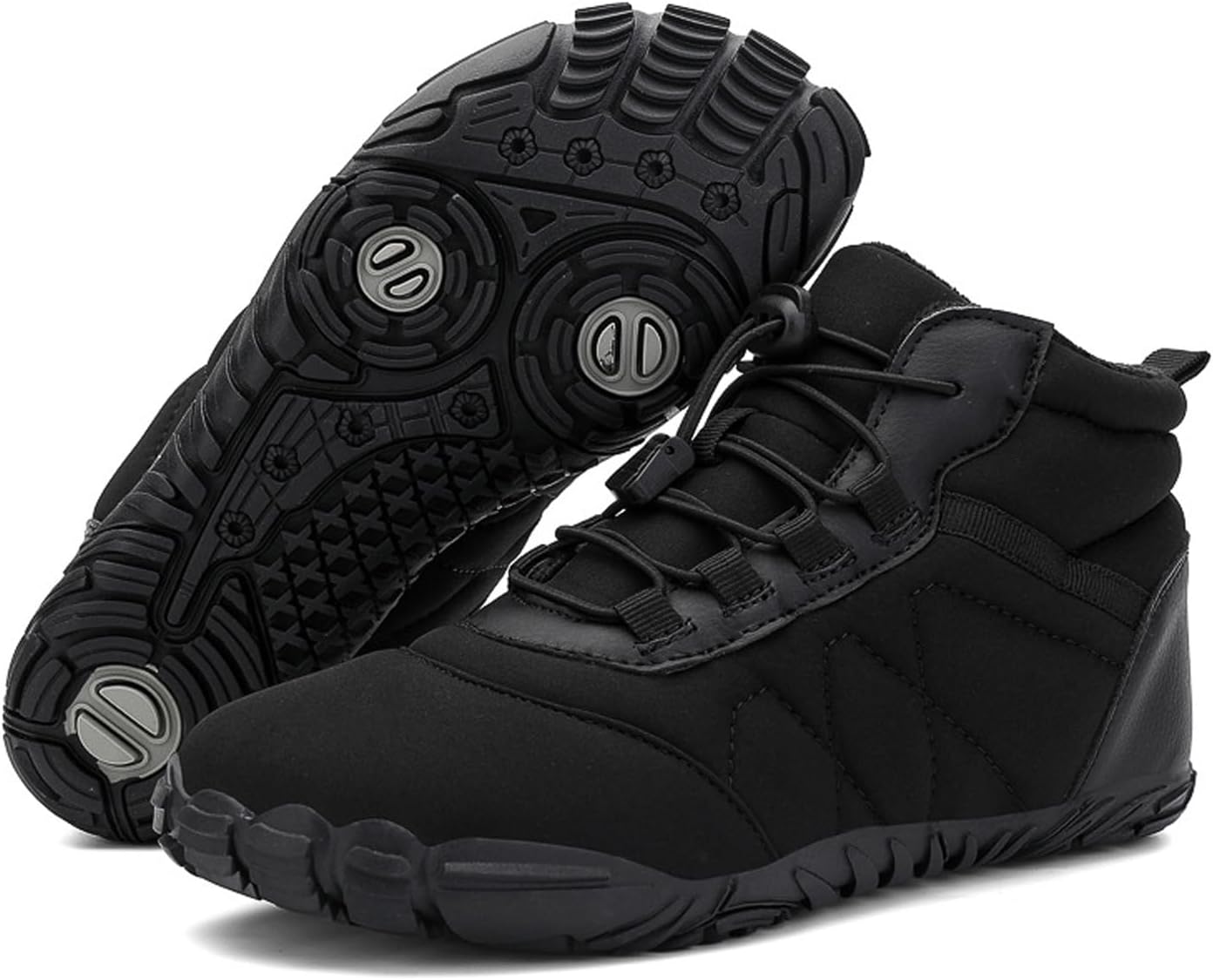 

Мужские зимние ботинки DifaBack с водонепроницаемой отделкой и меховой подкладкой, теплые снежные ботинки до щиколотки, удобные мягкие ботинки на зиму, черный