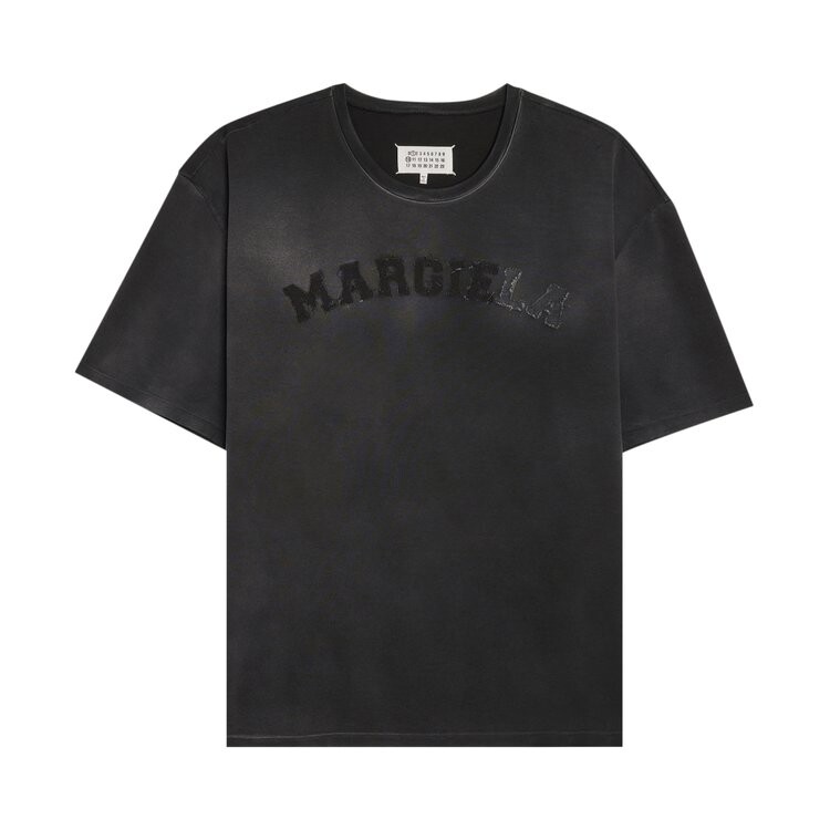 

Футболка Maison Margiela Overdye Fading Logo T-Shirt, черный
