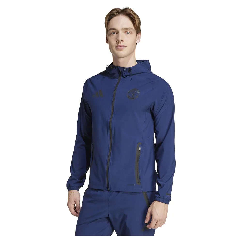 

Толстовка adidas Manchester United Tiro 25 Competition Vis Tech travel, синий