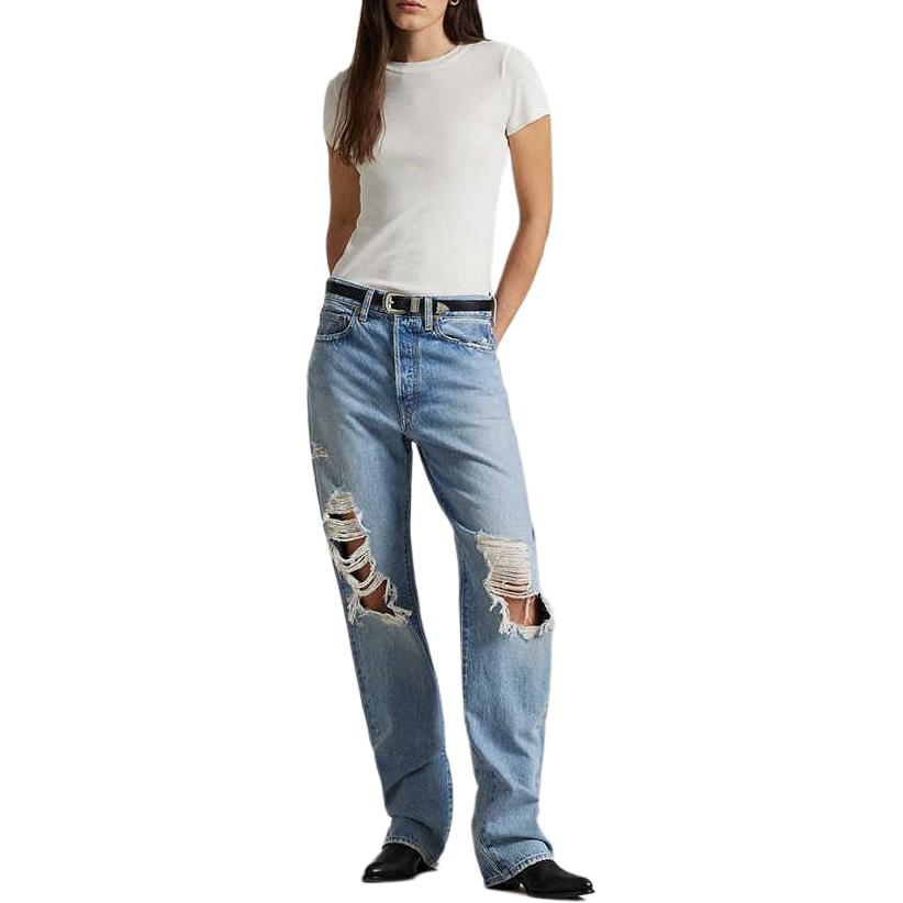 Джинсы в стиле distressed Polo Ralph Lauren, синий — фото 3