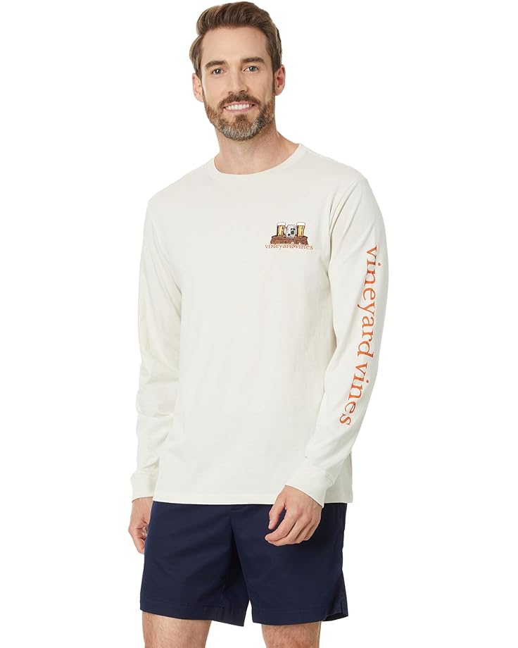 

Лонгслив Vineyard Vines Harvest Maze Long Sleeve Tee, цвет Stone