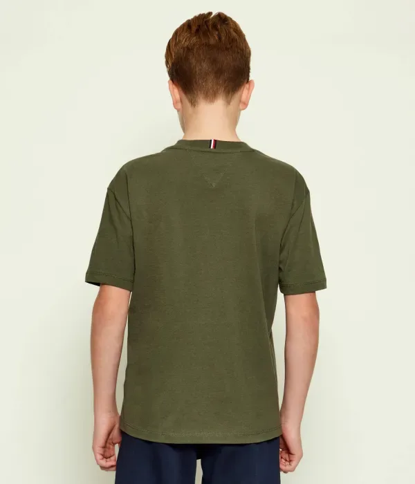 Футболка regular fit Tommy Hilfiger, оливково-зеленый — фото 3