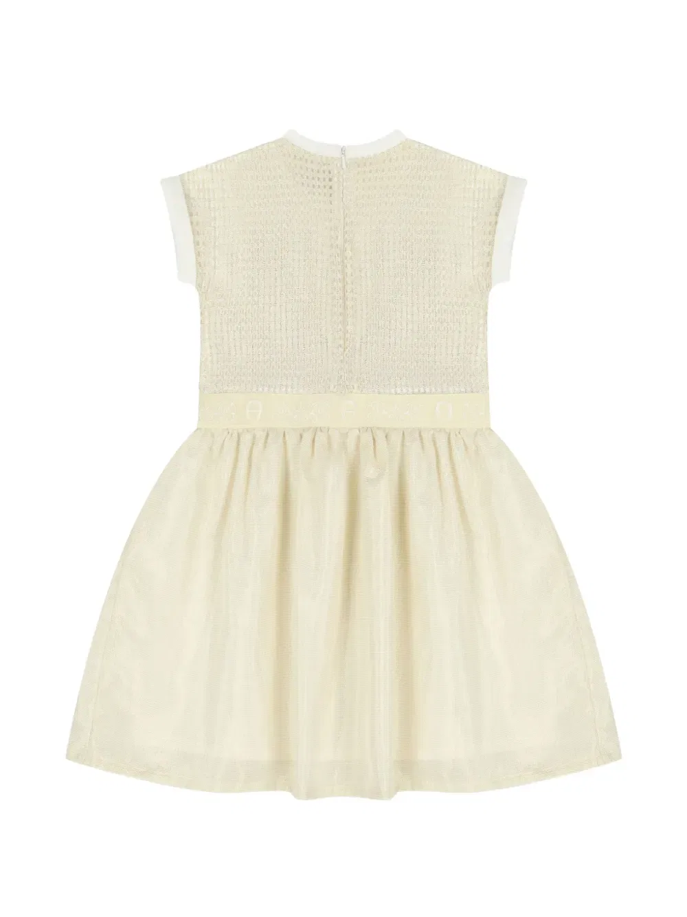 Платье с поясом с логотипом Aigner Kids, желтый — фото 2