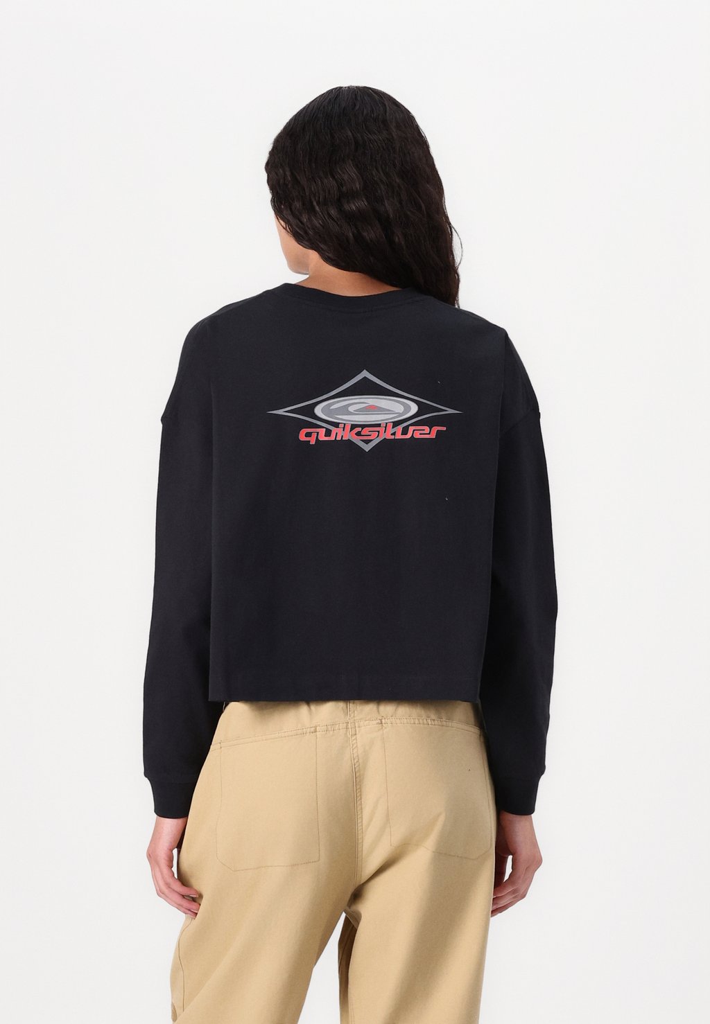 

Топ с длинными рукавами ERA OVERSIZED CROP Quiksilver, черный