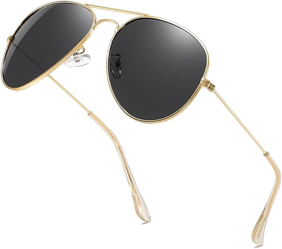 

Ретро-авиаторские солнцезащитные очки для женщин и мужчин, поляризованные, с темными линзами, модные, в стиле 70-х, винтажные, в металлической оправе Azoxus, Gold Frame/ Black Gray Lens