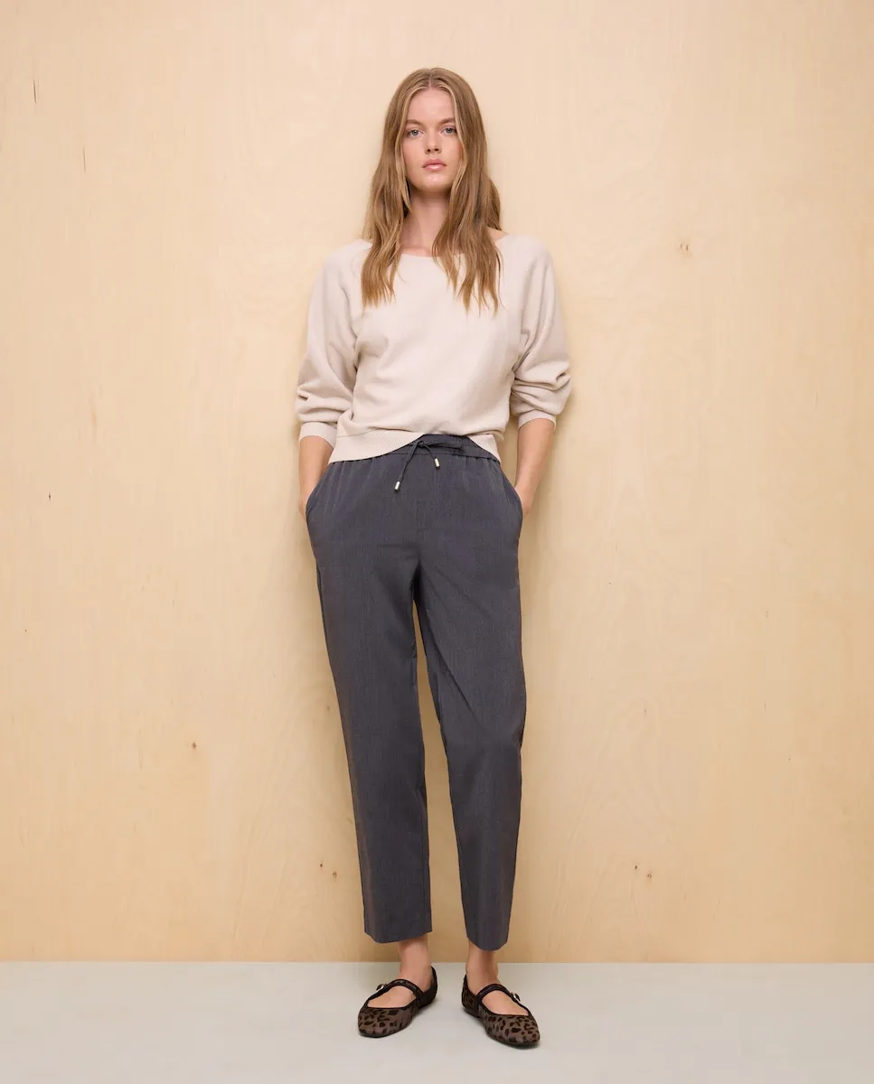 

Женские однотонные брюки Easy Wear, светло-серый