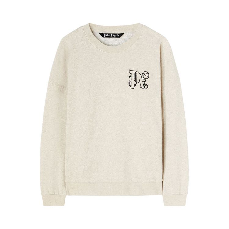 

Свитер Palm Angels Monogram Linen Crewneck, Beige