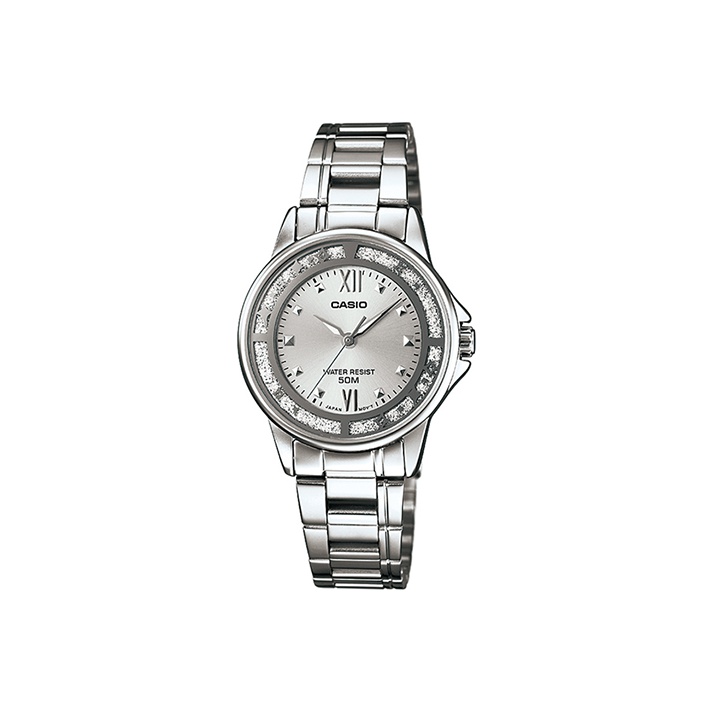 

CASIO Часы Standard Series Quartz Movement Stainless Steel Strap Watch Women's Watch Silver Dial, Silver Dial