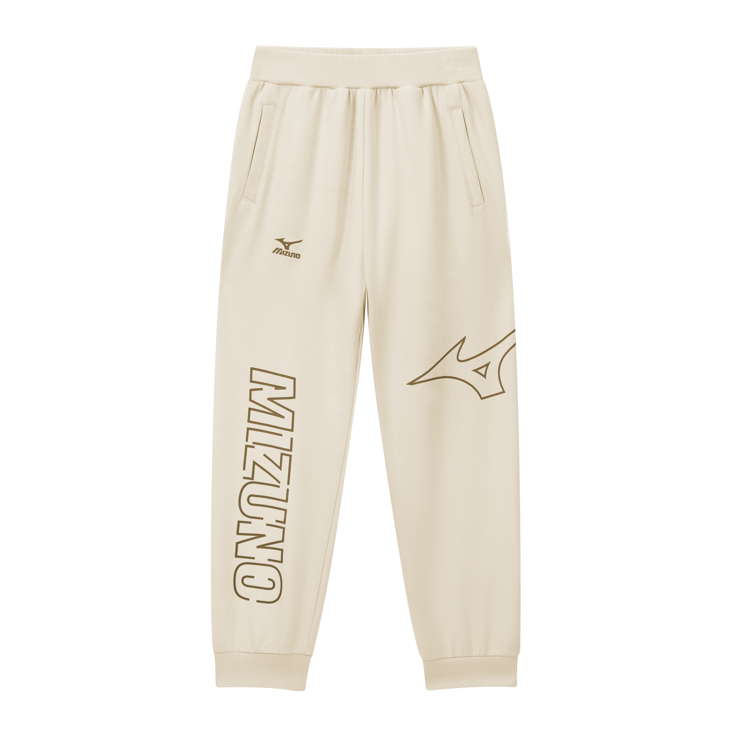 

Детские трикотажные спортивные штаны Mizuno, хаки