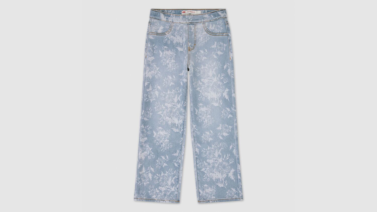 

Джинсы с широкими штанинами и принтом для девочек 8-20 лет Levi's, This And That - Light Wash