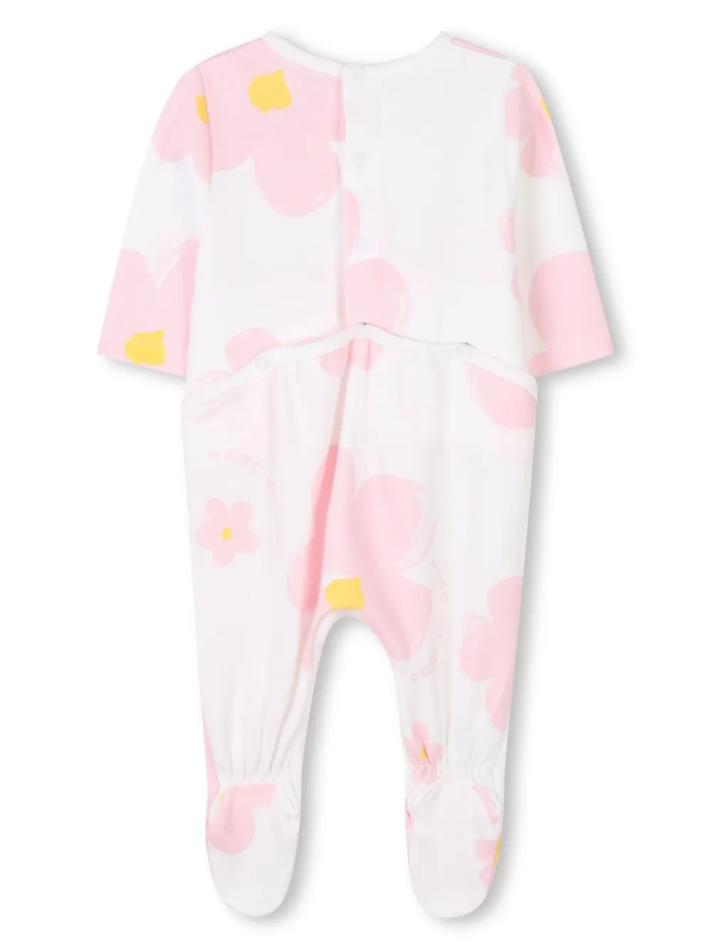 Комплект боди с цветочным принтом Marc Jacobs Kids, нейтральный — фото 2