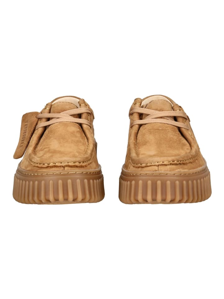 Элегантные туфли на шнуровке Clarks, желто-коричневый — фото 4