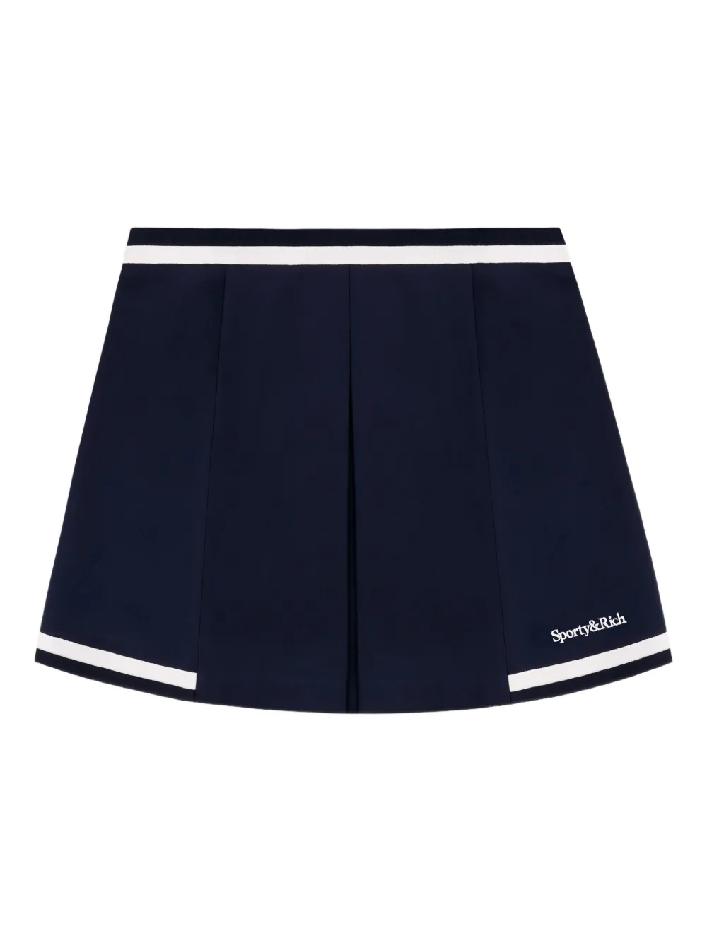 

Мини-юбка Mila в полоску с плиссировкой Sporty & Rich, синий