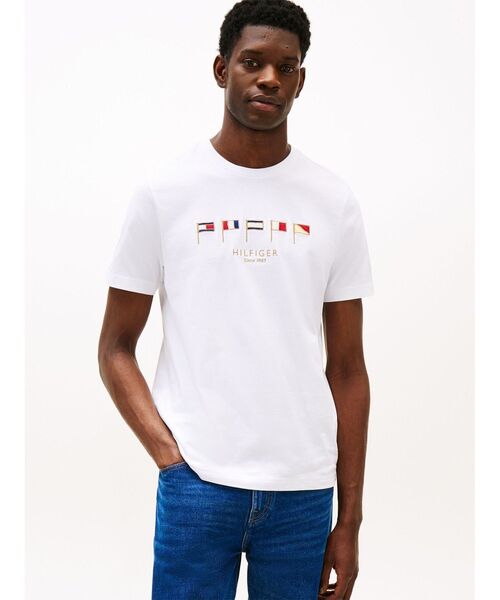 

Футболка, принт с флагами TOMMY HILFIGER