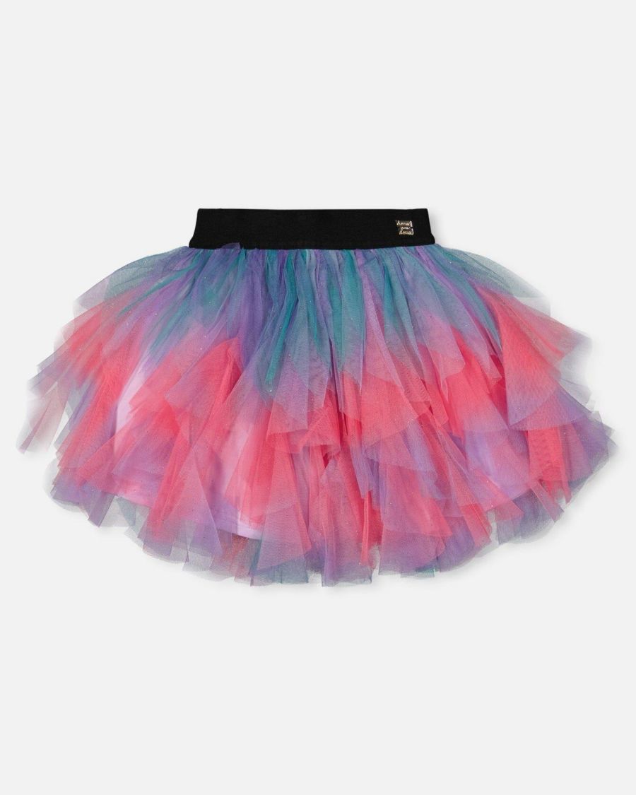 

Детская многослойная сетчатая юбка, разноцветная Deux par Deux, Multicolor