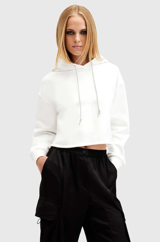 

Хлопковая худи Pippa Sparkle Allsaints, белый