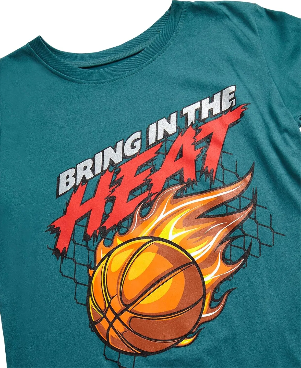 Детский спортивный комплект из футболки и шорт, Pro Athlete, Green/Black Basketball — фото 3