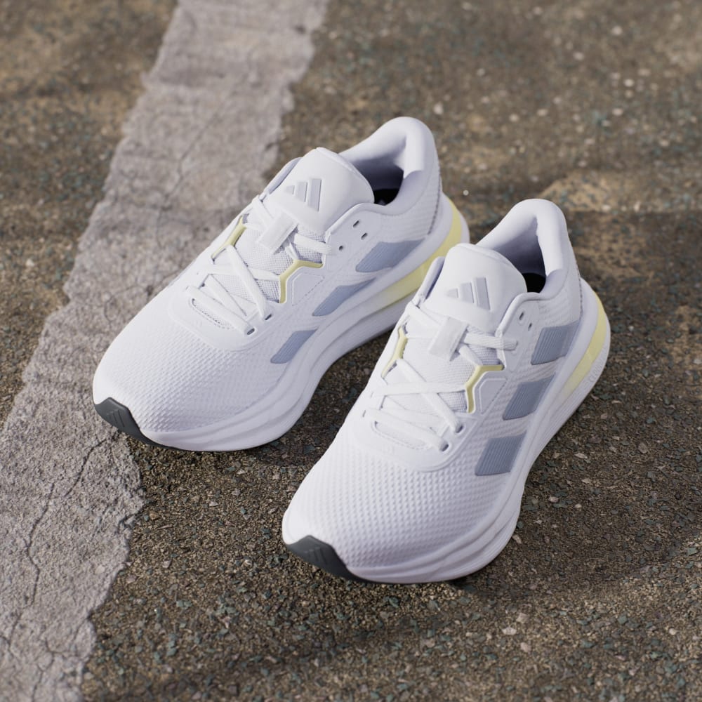 Кроссовки Adidas Galaxy 7 Running Shoes, цвет Cloud White/Halo Blue/Powder Yellow — фото 4