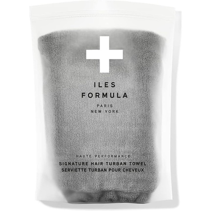 

Полотенце для волос серое Iles Formula