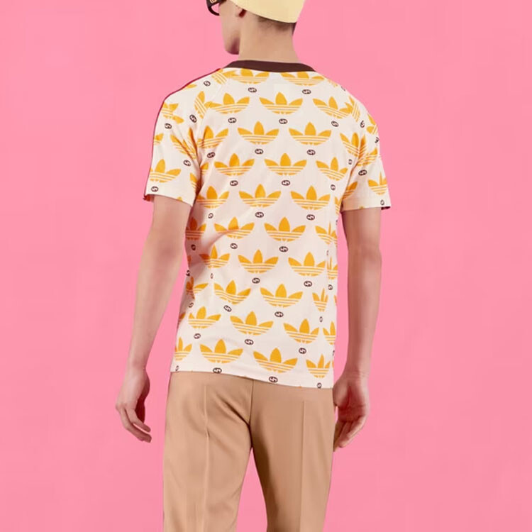 Футболка Adidas Originals X ADIDAS унисекс желтая Gucci, желтый — фото 4