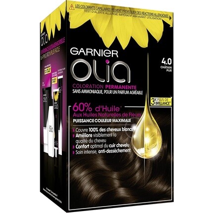 

Стойкий краситель без аммиака 4.0 Pure Chestnut Garnier