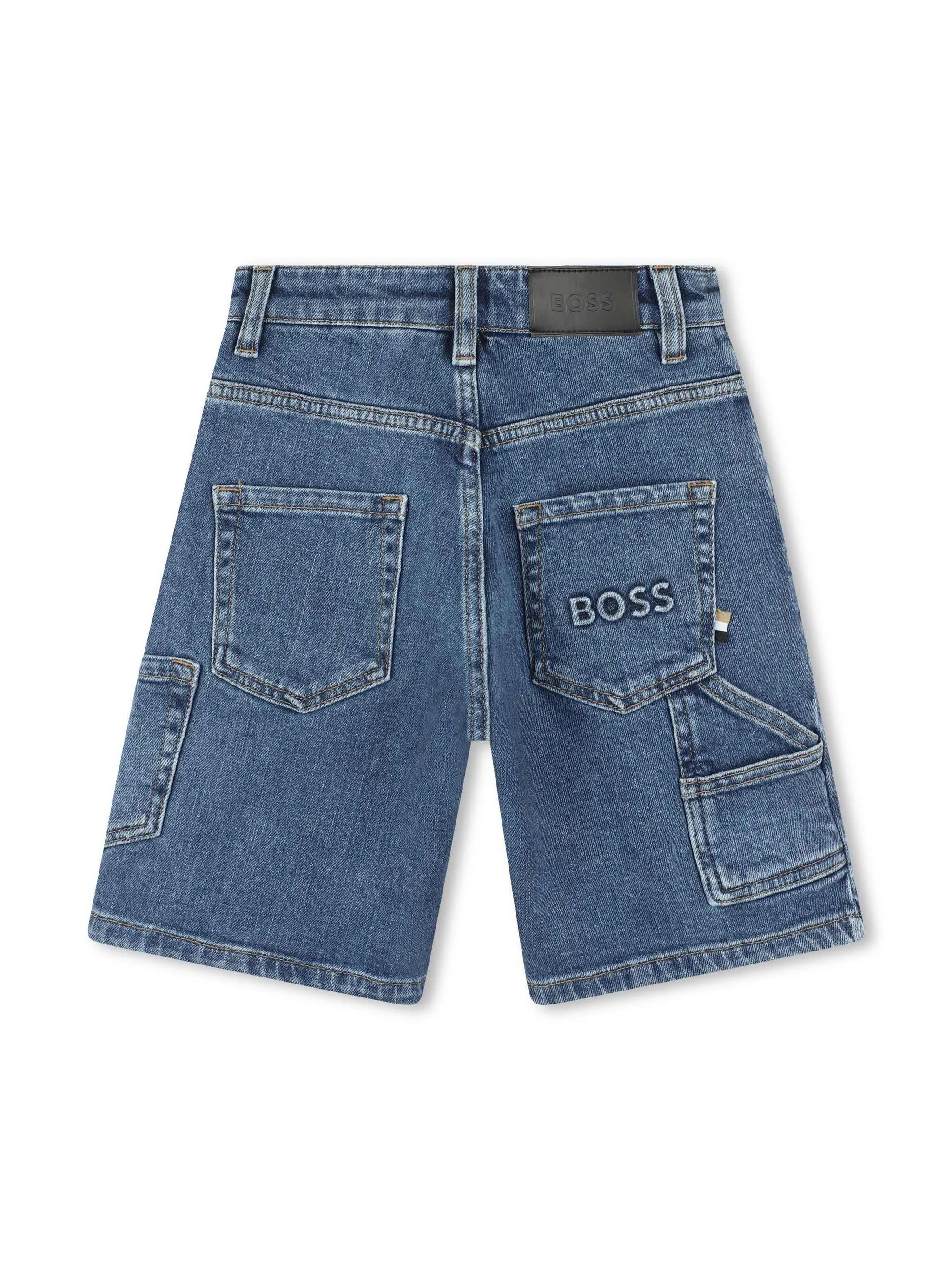 Джинсовые шорты Boss Kidswear, синий — фото 2