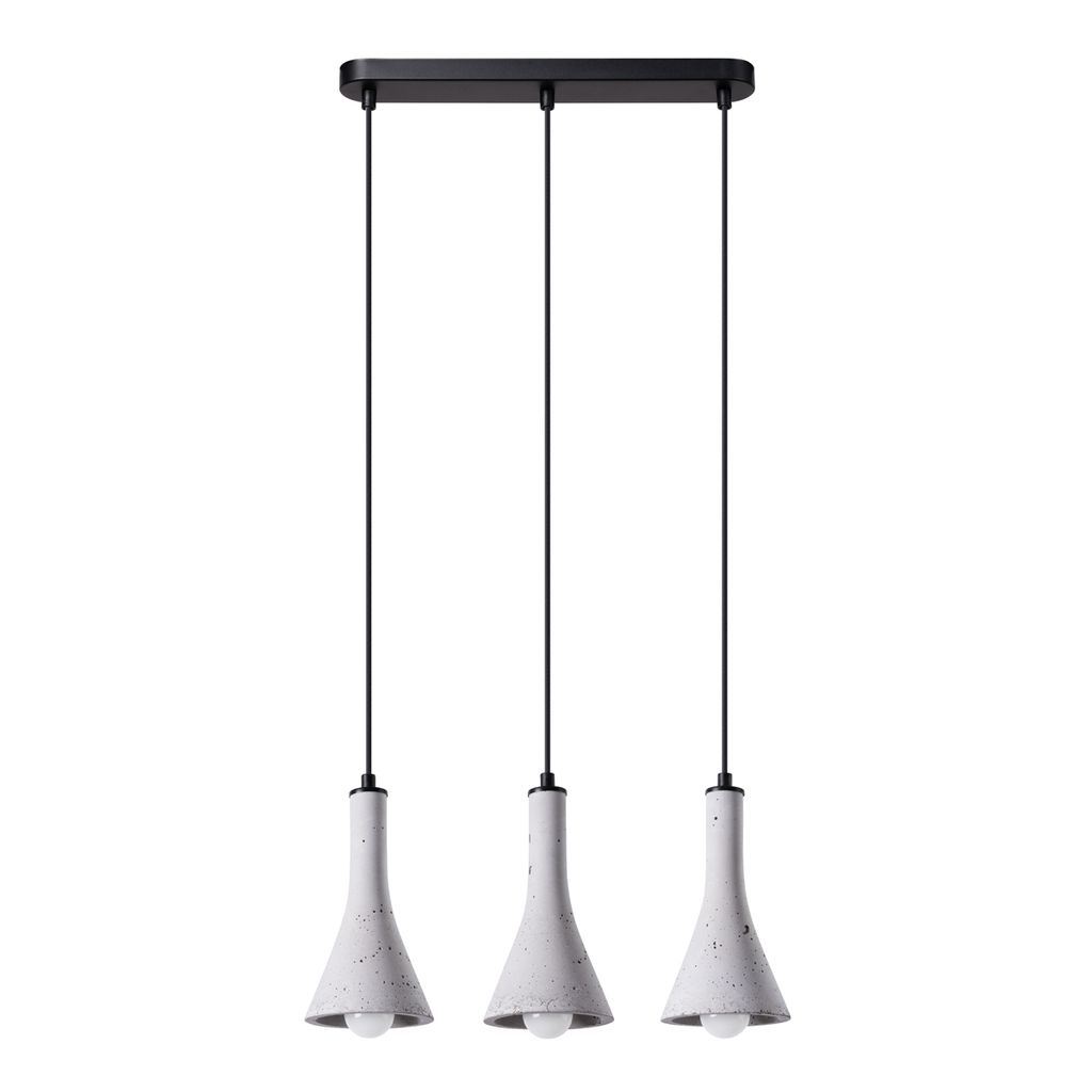 

Подвесной светильник REA 3L бетон 3xE14 12W бетон 110x12x46см Sollux Lighting, серый