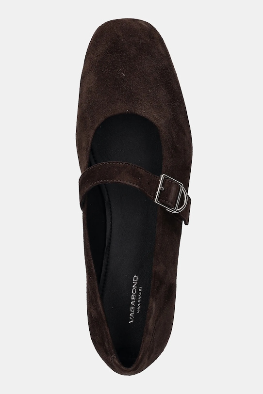 Замшевые балетки Jolin Vagabond Shoemakers, коричневый — фото 4