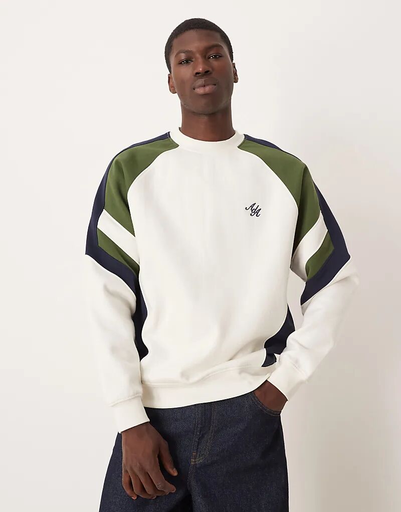 

Толстовка Alma De Ace Peli с цветными блоками в оттенке белого