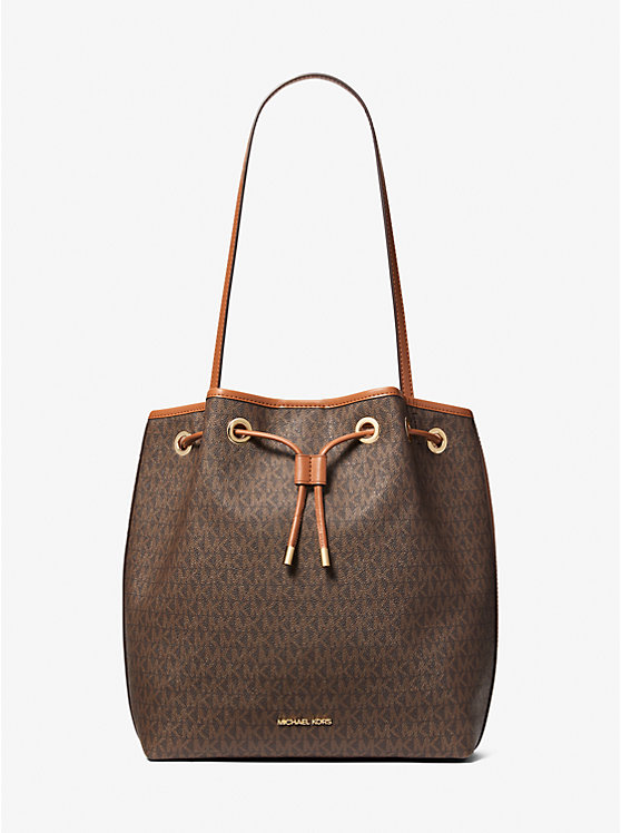 

Средняя сумка-мессенджер Avery в форме мешка с фирменным логотипом Michael Kors, Brn/Acorn