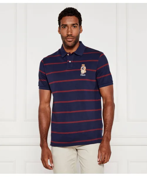 

Футболка поло Slim fit Polo Ralph Lauren, синий