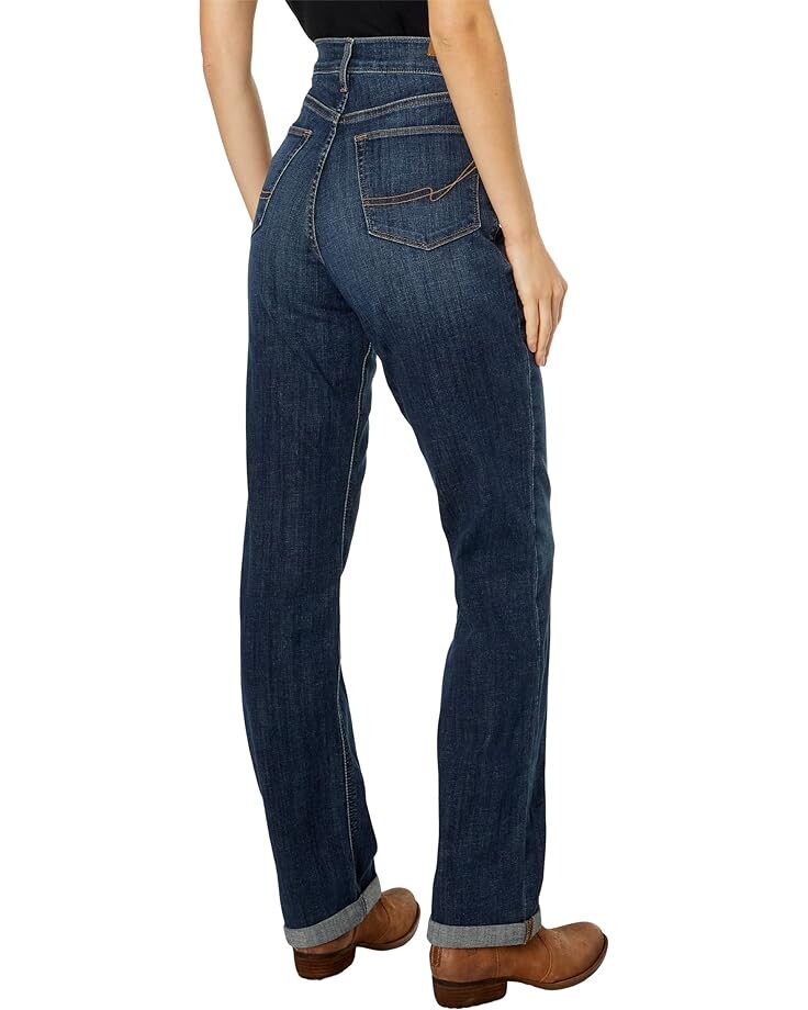 

Джинсы Ariat High-Rise Vintage Jazmine Straight Jeans, цвет Delaware