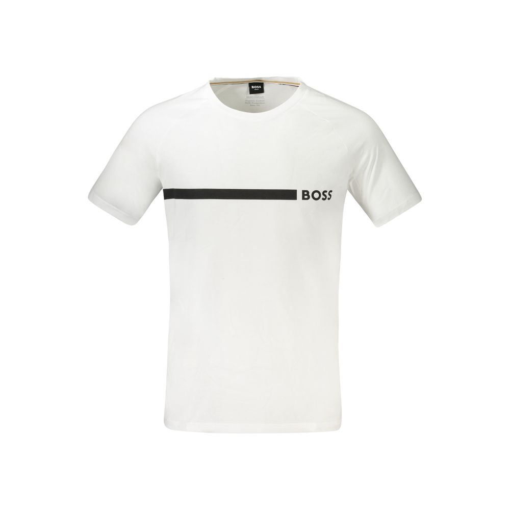 

Белая хлопковая футболка Hugo Boss