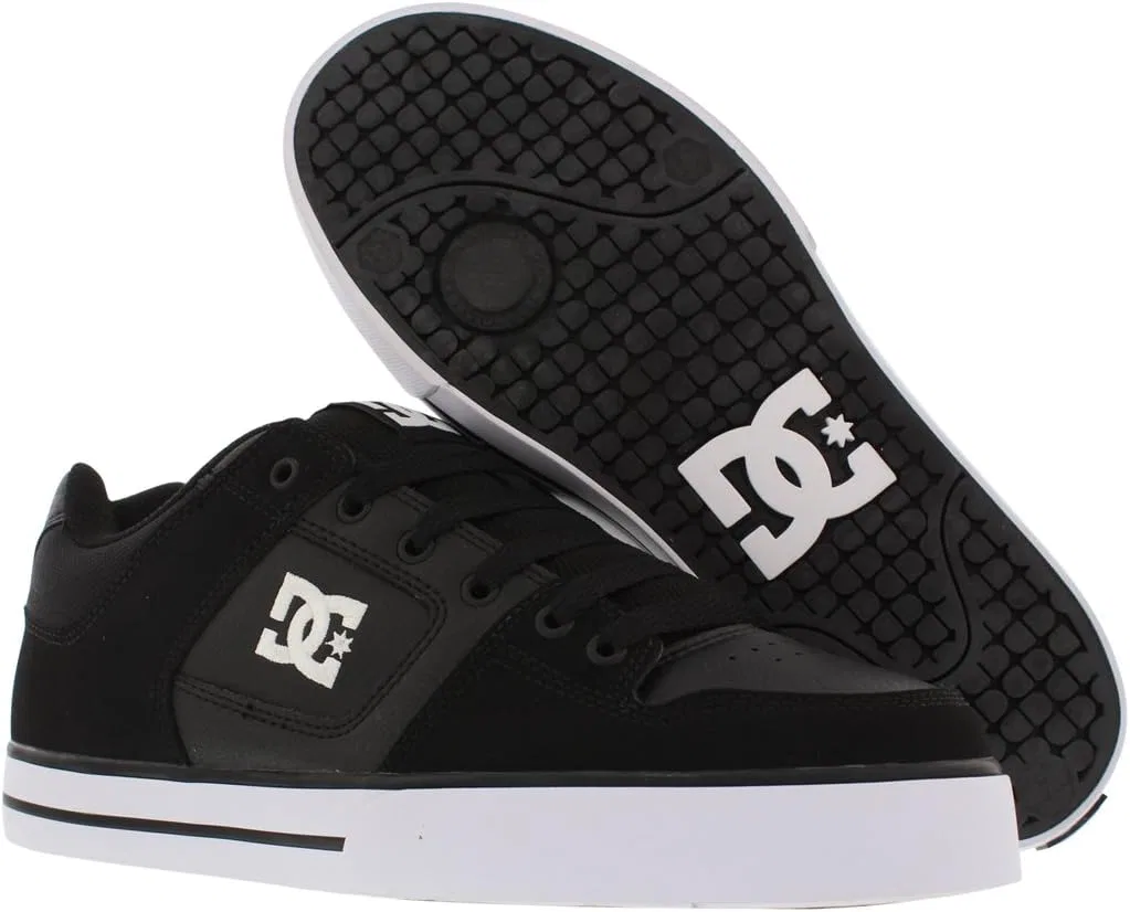Кроссовки DC Shoes Herren Pure Low Top Lace Up Casual Shoe Sneaker Skate-Schuh, Black / White / Black — фото 2