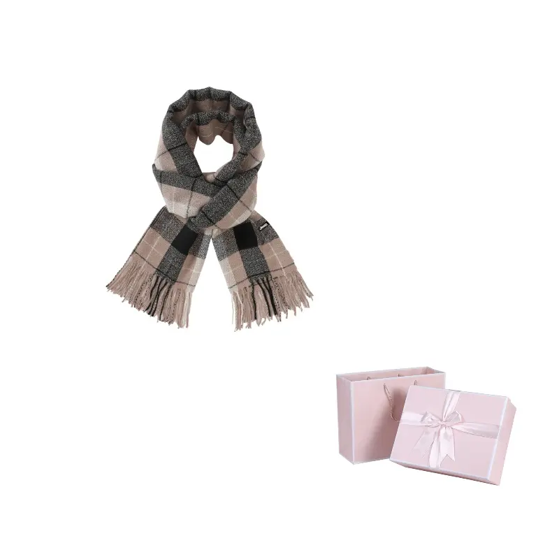 

Вязаный шарф из полиэстера и искусственного кашемира, унисекс Jeep, хаки-черный logo