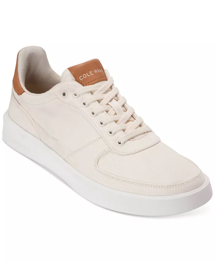 

Мужские кроссовки Grand Crosscourt Daily Turf на шнуровке Cole Haan, слоновая кость/кремовый
