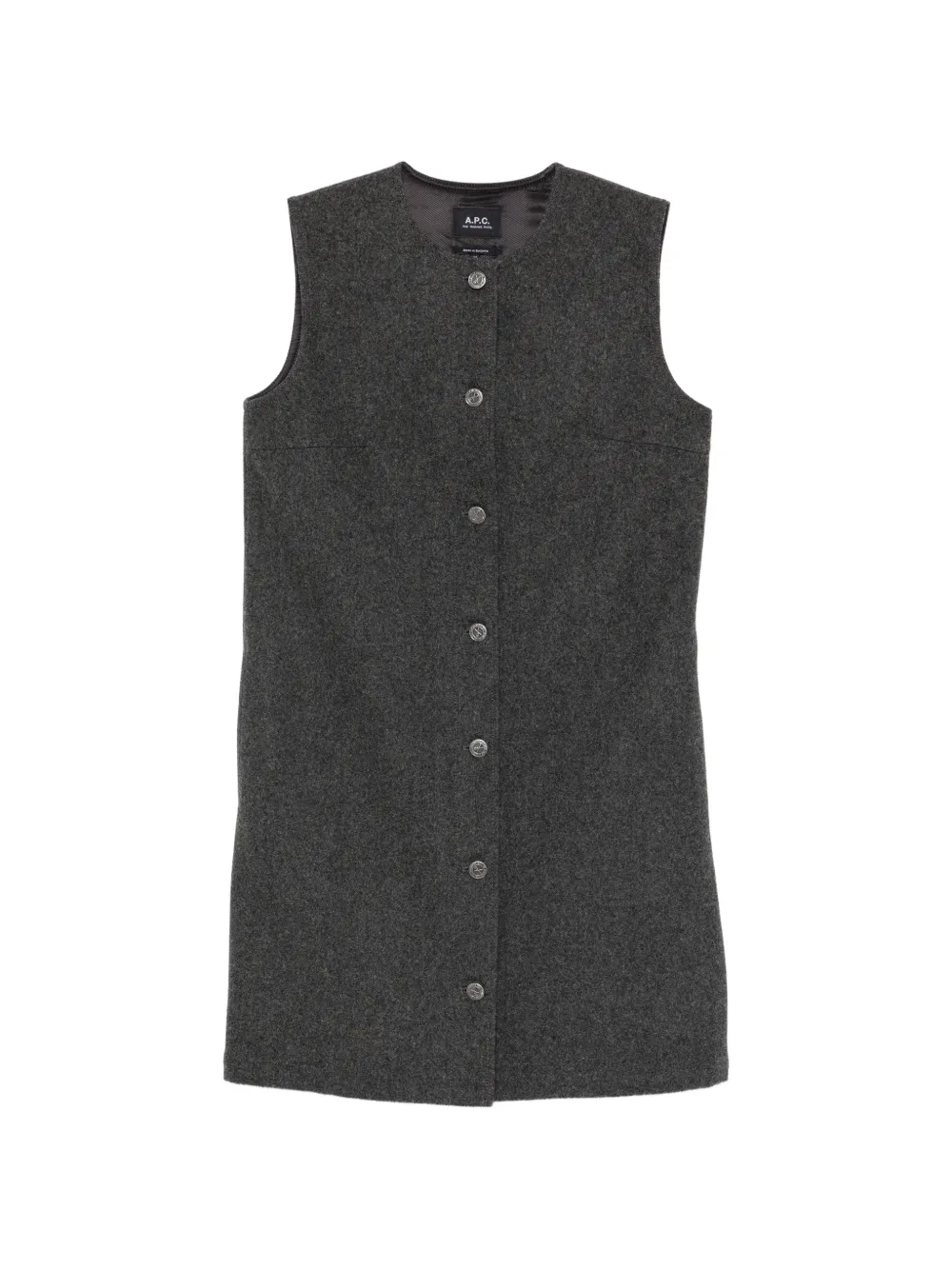 

Платье на пуговицах A.P.C., серый