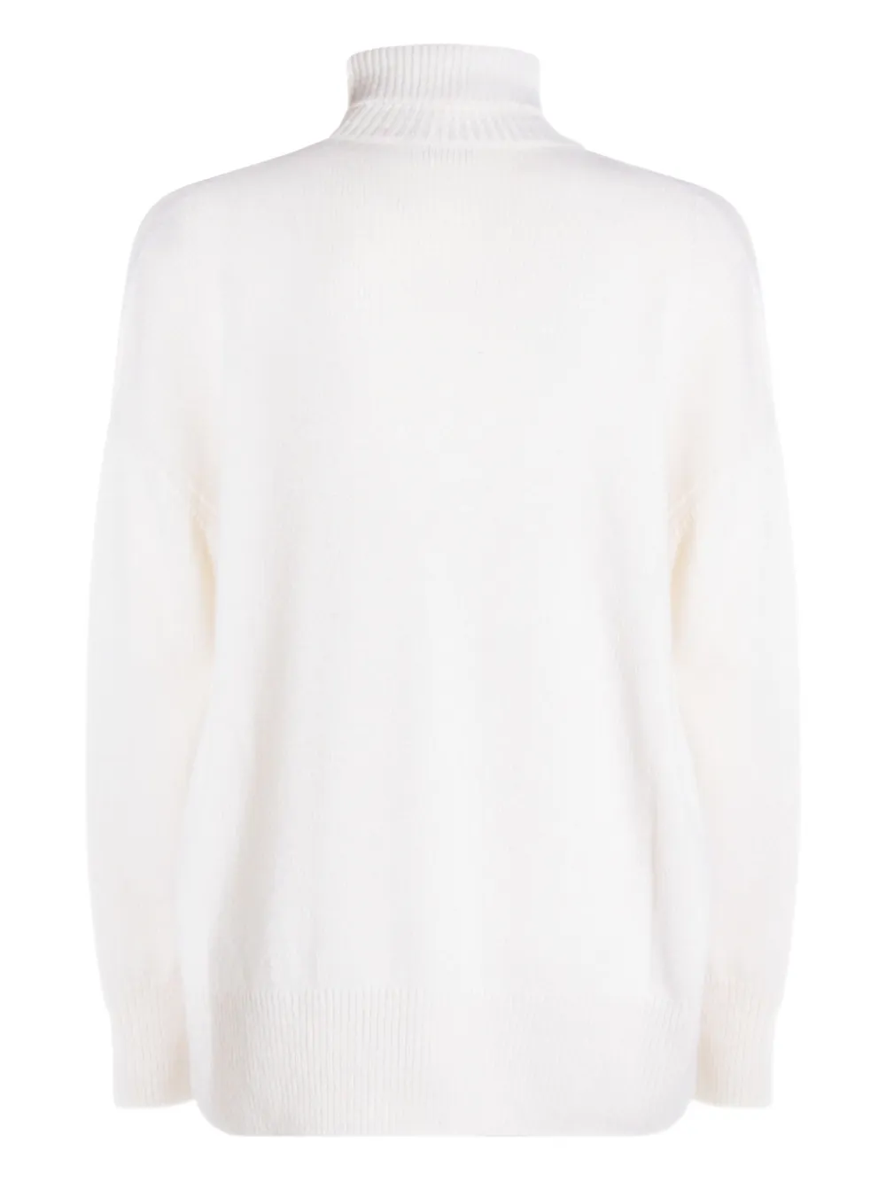 

Свитер в рубчик с высоким воротником Brunello Cucinelli, нейтральный