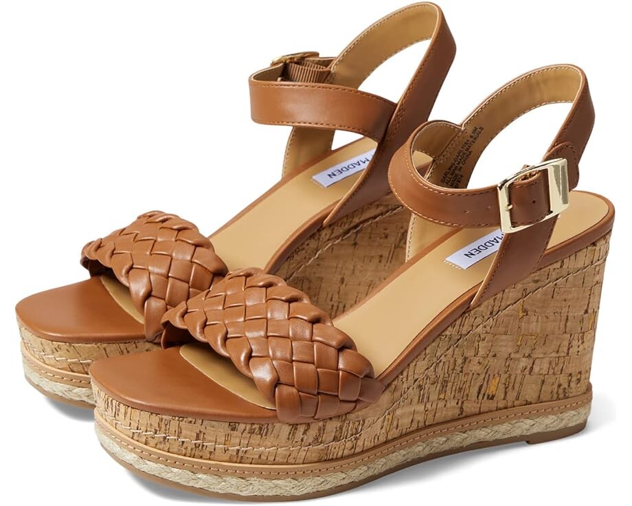 

Туфли Steve Madden Darling Wedge Sandal, цвет Cognac
