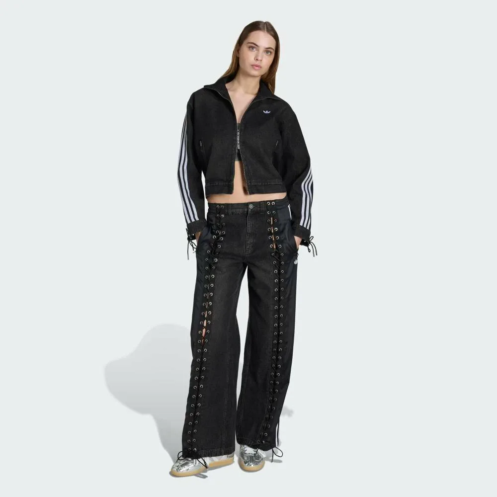Джинсовая гоночная куртка Originals FB Adidas, black — фото 3