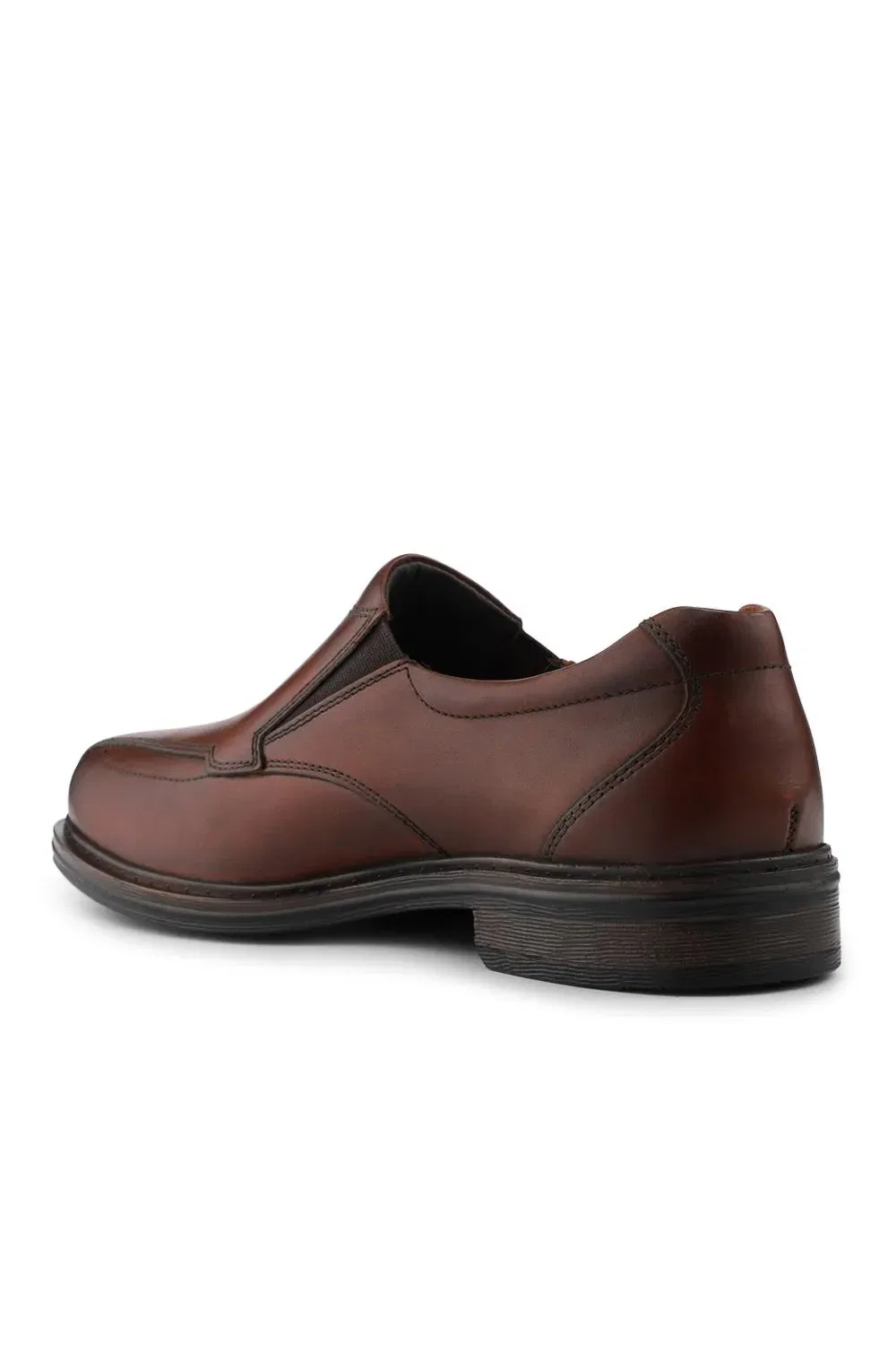 Туфли повседневные кожаные slip-on Pavers, коричневый — фото 3