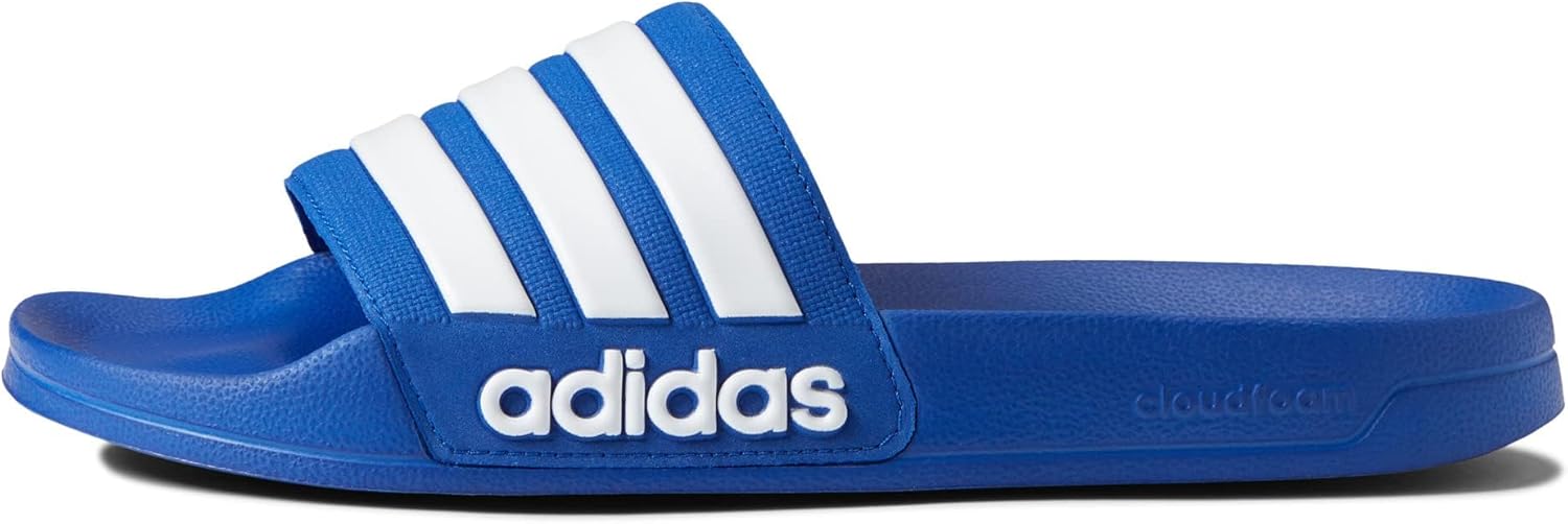 Сланцы для душа adidas Adilette для взрослых унисекс, белый/синий