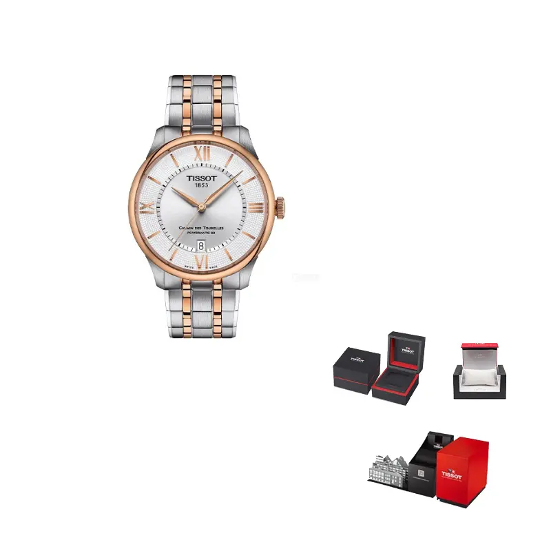 

TISSOT Часы Unisex Tourelles Collection Watch, Silver Dial