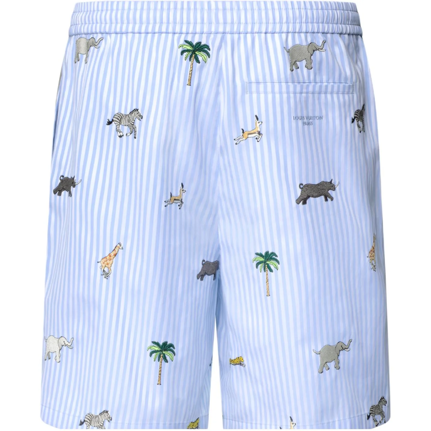 Шорты casual мужские The Darjeeling Limited SS26 LOUIS VUITTON, синий белый — фото 3