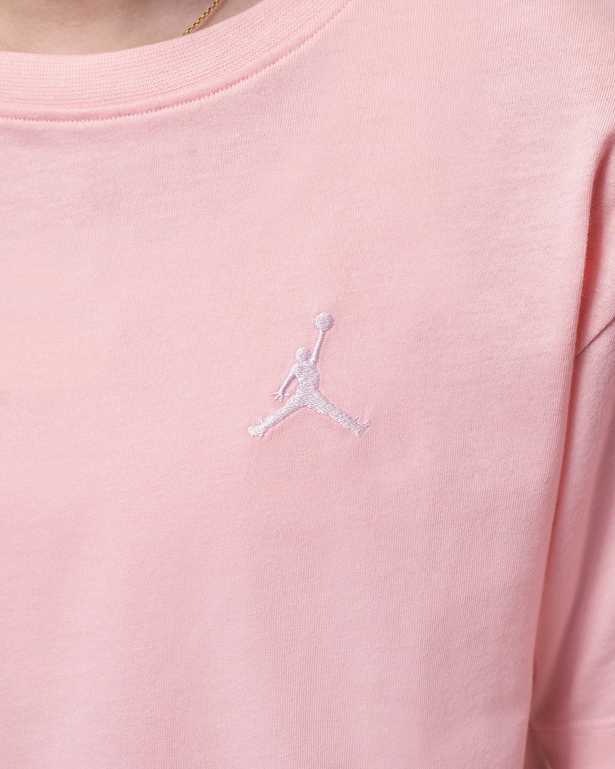 Детская футболка с вышивкой Jordan Brooklyn Essentials, Pink Bloom — фото 4