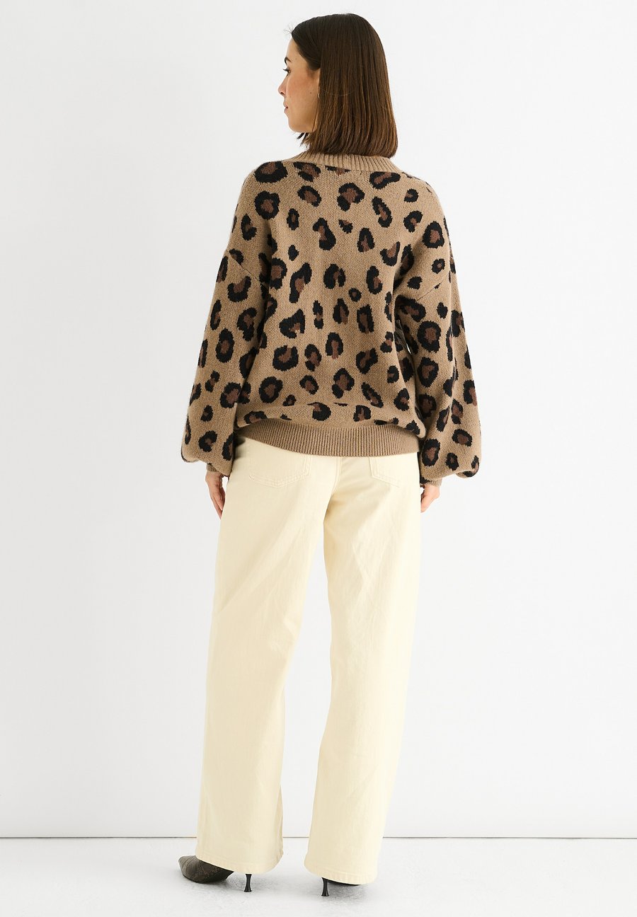 

Кардиган GINI LONDON ANIMAL PRINT, Camel