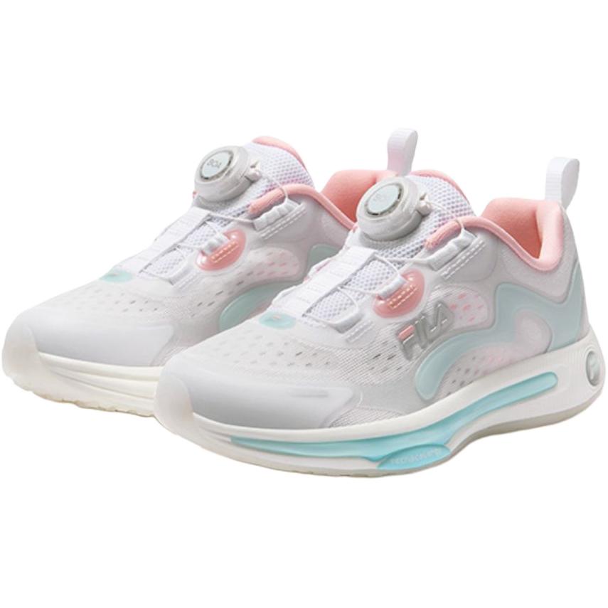 FILA KIDS Абразивостойкие дышащие кроссовки для бега с поддержкой и амортизацией низкие FILA White/Sky Blue RA детские — фото 3