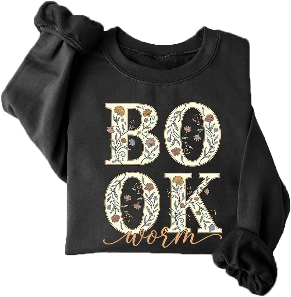 

Свитшот Bookworm с цветочным принтом NACJOM